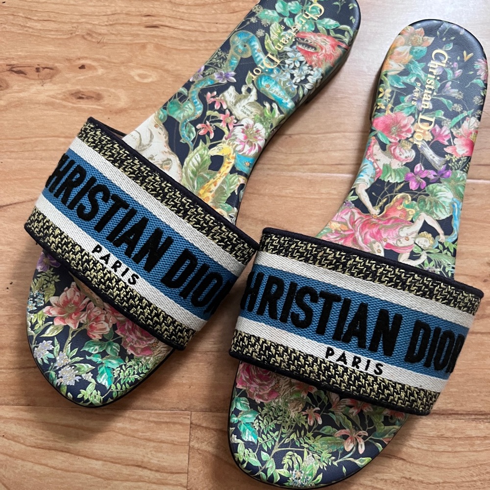 Christian Dior Dway Slides Blue Size IT 42/ US 12